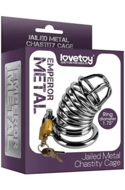 Lovetoy Metal Chastity Cage -Anal sexleketøy butikk p lovetoy metal chastity cage 2