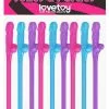 Lovetoy Original Willy Straws Multicolor -Anal sexleketøy butikk p lovetoy original willy straws multicolor