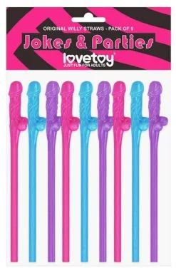 Lovetoy Original Willy Straws Multicolor -Anal sexleketøy butikk p lovetoy original willy straws multicolor 2