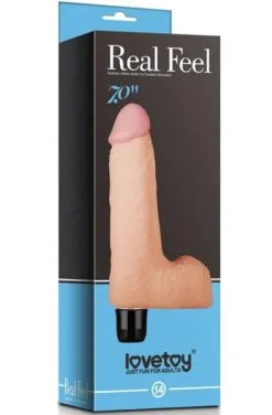 Lovetoy Real Feel Realistic Vibrator 17 Cm -Anal sexleketøy butikk p lovetoy real feel realistic vibrator 17 cm 3