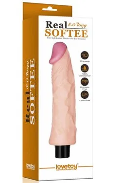 Lovetoy Real Softee Vibrating Dildo 22 Cm -Anal sexleketøy butikk p lovetoy real softee vibrating dildo 22 cm 3