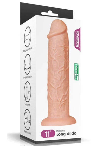 Lovetoy Realistic Long Dildo 28 Cm 5 Lovetoy Realistic Long Dildo 28 Cm - Bilde 3