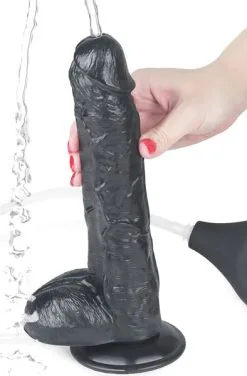 Lovetoy Squirt Extreme Dildo Black 25,5cm -Anal sexleketøy butikk p lovetoy squirt extreme dildo black 25 5cm 3 212523