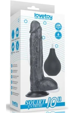 Lovetoy Squirt Extreme Dildo Black 25,5cm -Anal sexleketøy butikk p lovetoy squirt extreme dildo black 25 5cm 4 212523