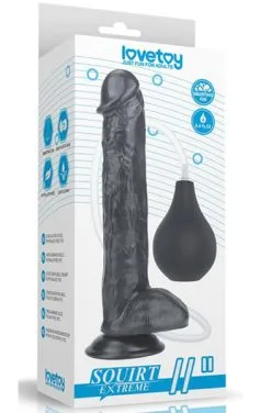 Lovetoy Squirt Extreme Dildo Black 28cm -Anal sexleketøy butikk p lovetoy squirt extreme dildo black 28cm 3 214718
