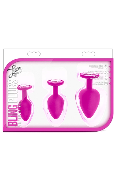 Blush Novelties Luxe Bling Plugs Training Kit Pink 4 Blush Novelties Luxe Bling Plugs Training Kit Pink - Bilde 2