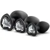 Blush Novelties Luxe Bling Plugs Training Kit White Gems -Anal sexleketøy butikk p luxe bling plugs training kit white gems