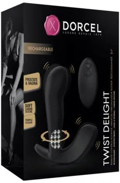 Marc Dorcel Twist Delight Vibrating Anal Plug -Anal sexleketøy butikk p marc dorcel twist delight vibrating anal plug 3 195827