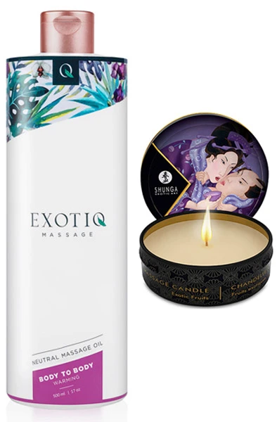 Paketerbjudande Massage Oil + Massage Candle 3 Paketerbjudande Massage Oil + Massage Candle