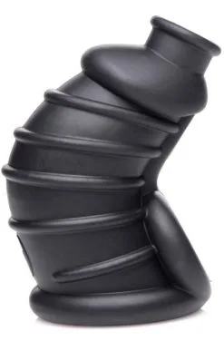 Master Series Silicone Cock Cage Black