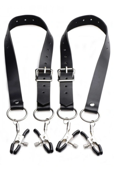 Master Series Spread Labia Spreader Straps With Clamps 3 Master Series Spread Labia Spreader Straps With Clamps
