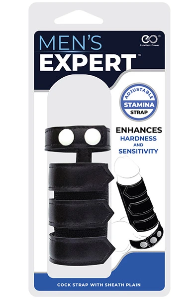 NMC Mens Expert Cock Strap With Sheath Plain 4 NMC Mens Expert Cock Strap With Sheath Plain - Bilde 2