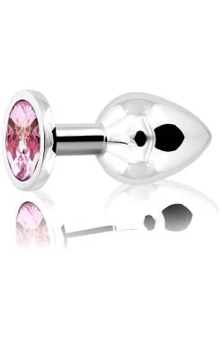 Sustainable Pleasure Metal Plug Silver/Pink Medium