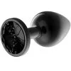 Afterdark Metalic Butt Plug With Blackgem Jewel L -Anal sexleketøy butikk p metalic butt plug with blackgem jewel l productimage 1