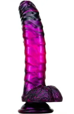 Metallic Fantasy Dildo Gasix Purple/Black 20,5 Cm -Anal sexleketøy butikk p metallic fantasy dildo gasix purple black 20 5 cm productimage 2