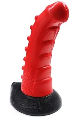 MonsterRed Monster Wavy Dildo 21 Cm -Anal sexleketøy butikk p monsterred monster wavy dildo 21cm 2 181534 1