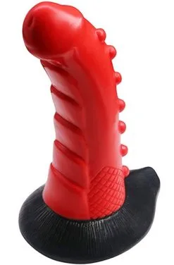 MonsterRed Monster Wavy Dildo 21 Cm -Anal sexleketøy butikk p monsterred monster wavy dildo 21cm 3 181535 1