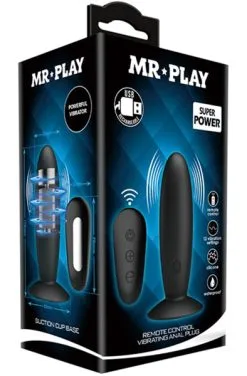 Mr. Play Remote Control Vibrating Anal Plug -Anal sexleketøy butikk p mr. play remote control vibrating anal plug 4 163548