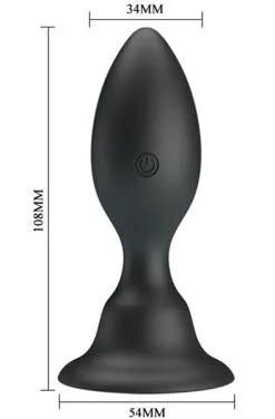Mr. Play Vibrating Anal Plug With Remote Control -Anal sexleketøy butikk p mr. play vibrating anal plug with remote control 3 164514