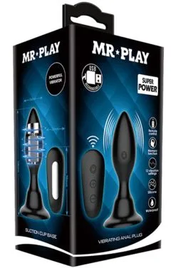 Mr. Play Vibrating Anal Plug With Remote Control -Anal sexleketøy butikk p mr. play vibrating anal plug with remote control 4 164514