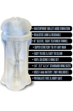 Global Novelties Mstr B8 Squeeze Vibrating Pussy Pack -Anal sexleketøy butikk p mstr b8 squeeze vibrating pussy pack 2 215734
