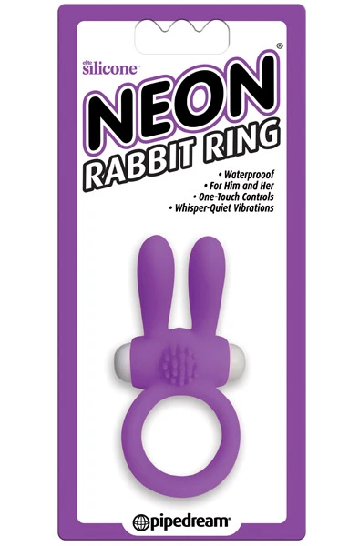 Pipedream Neon Rabbit Ring Purple 4 Pipedream Neon Rabbit Ring Purple - Bilde 2