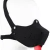 Kinky Puppy Neoprene Puppy Black Snout + Tongue -Anal sexleketøy butikk p neoprene puppy black snout tongue 220112