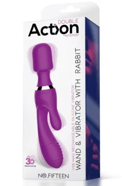 Action No. Fifteen Wand & Vibrator With Rabbit -Anal sexleketøy butikk p no. fifteen wand vibrator with rabbit 3 164341
