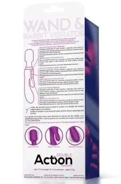 Action No. Fifteen Wand & Vibrator With Rabbit -Anal sexleketøy butikk p no. fifteen wand vibrator with rabbit 4 164341