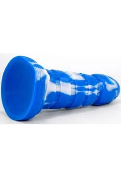 Fantasycolors Oblink Dildo Blue-White 21 Cm -Anal sexleketøy butikk p oblink dildo blue white 21 cm 2 131052 1