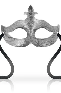 Ohmama Masks Fleur De Lis Eyemask Silver