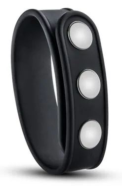 Blush Novelties Performance VS5 3 Snap Cock Strap Black