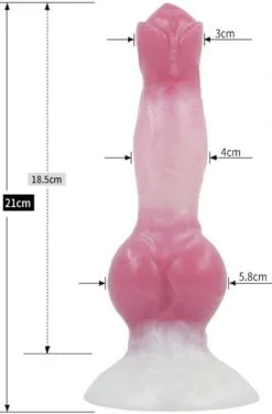 Pink Alien Sobak Monster Dildo 21 Cm -Anal sexleketøy butikk p pink alien sobak monster dildo 21 cm 2 171423