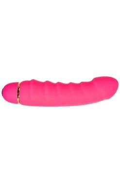 Sustainable Pleasure Pink Amazing Ribbed Vibrator -Anal sexleketøy butikk p pink amazing ribbed vibrator 4 125006