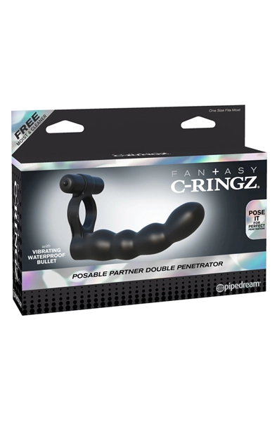 Pipedream Fantasy C-ringz Posable Partner Double Penetrator 5 Pipedream Fantasy C-ringz Posable Partner Double Penetrator - Bilde 3