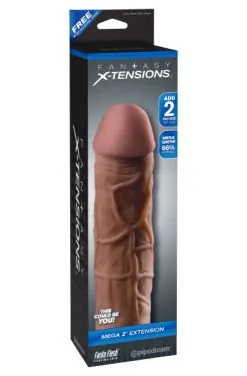 Pipedream Fantasy X-tensions Mega 2 Extension Brown -Anal sexleketøy butikk p pipedream fantasy x tensions mega 2 extension brown 3 1