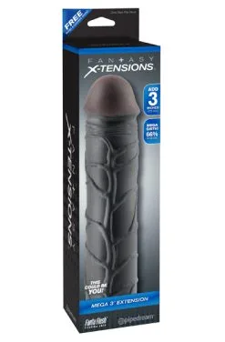Pipedream Fantasy X-tensions Mega 3 Extension Black 7 Pipedream Fantasy X-tensions Mega 3 Extension Black -Anal sexleketøy butikk p pipedream fantasy x tensions mega 3 extension black 3 1