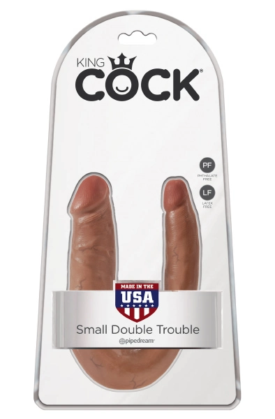 Pipedream King Cock U-Shaped Small Double Trouble 34cm 4 Pipedream King Cock U-Shaped Small Double Trouble 34cm - Bilde 2