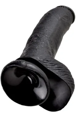 Pipedream King Cock With Balls Black 23 Cm -Anal sexleketøy butikk p pipedream king cock with balls black 23 cm 3