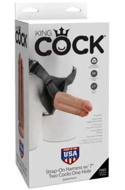 Pipedream Strap-On Two Cocks One Hole 19 Cm -Anal sexleketøy butikk p pipedream strap on two cocks one hole 19cm 3