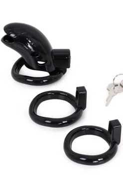 Kiotos Plastic Chastity Cage Black 6 Kiotos Plastic Chastity Cage Black -Anal sexleketøy butikk p plastic chastity cage black 2 160832