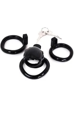 Kiotos Plastic Chastity Cage Black 7 Kiotos Plastic Chastity Cage Black -Anal sexleketøy butikk p plastic chastity cage black 3 160832