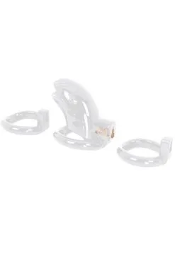 Kiotos Plastic Chastity Cage Clear -Anal sexleketøy butikk p plastic chastity cage clear 2 161202