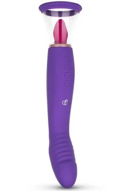 Easytoys Pleasure Pump With G-Spot Vibrator Purple