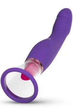 Easytoys Pleasure Pump With G-Spot Vibrator Purple -Anal sexleketøy butikk p pleasure pump with g spot vibrator purple 2 134225 1