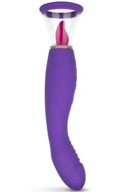 Easytoys Pleasure Pump With G-Spot Vibrator Purple -Anal sexleketøy butikk p pleasure pump with g spot vibrator purple 3 134225