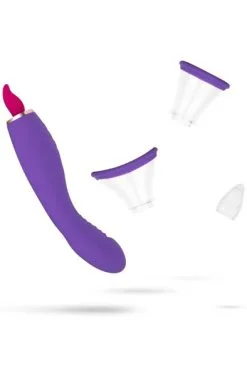Easytoys Pleasure Pump With G-Spot Vibrator Purple -Anal sexleketøy butikk p pleasure pump with g spot vibrator purple 4 134225
