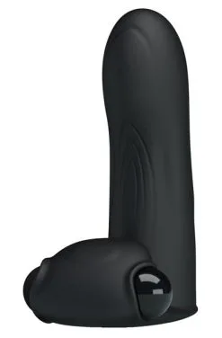 Pretty Love Adonis Finger Sleeve Vibrator Black