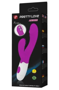 Pretty Love Andre Rabbit Vibrator -Anal sexleketøy butikk p pretty love andre rabbit vibrator 2