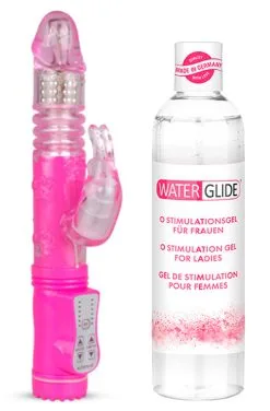 Paketerbjudande Rabbitvibrator + Orgasm Glidmedel 300ml